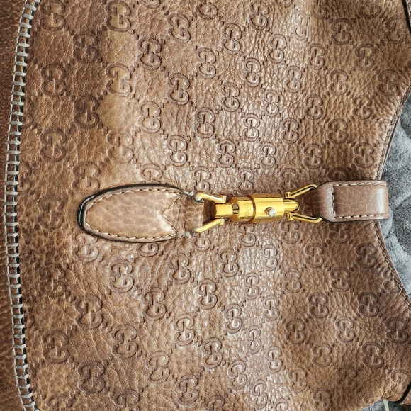 Gucci large Jackie bag all leather with signature GG - Picture 2 of 3